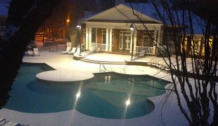 children's pool with Snow