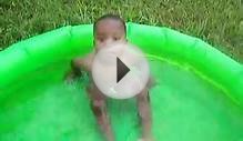 baby falls in pool