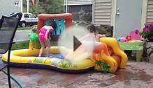 Baby pool with slide